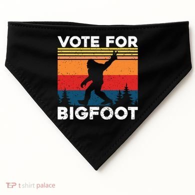 Vote For Bigfoot USA-Made Doggie Bandana