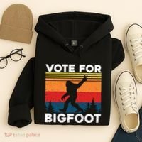 Vote For Bigfoot Hoodie thumb 4