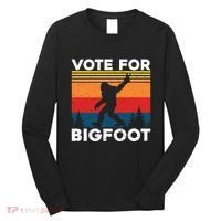 Vote For Bigfoot Long Sleeve Shirt thumb 0