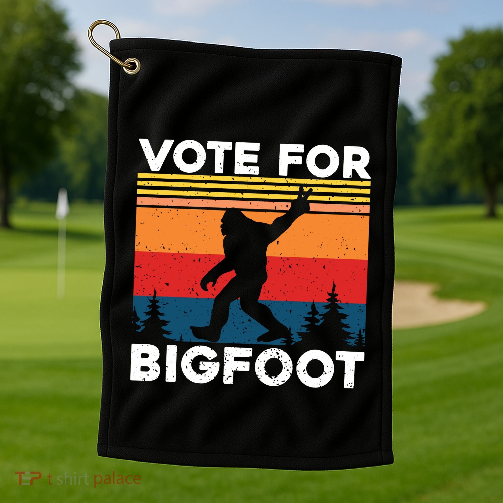 Vote For Bigfoot Golf Towel
