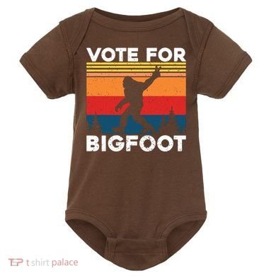 Vote For Bigfoot Baby Bodysuit