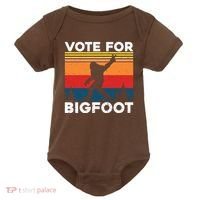 Vote For Bigfoot Baby Bodysuit thumb 0