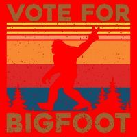 Vote For Bigfoot Santa Hat thumb 1