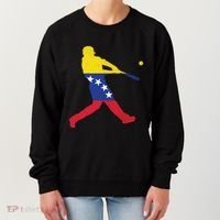 Venezuela Flag Baseball Player Meaningful Gift Women's Sweatshirt thumb 0