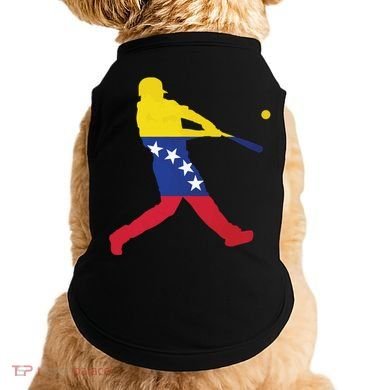 Venezuela Flag Baseball Player Meaningful Gift Doggie Tank