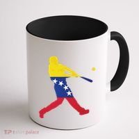 Venezuela Flag Baseball Player Meaningful Gift Coffee Mug thumb 1