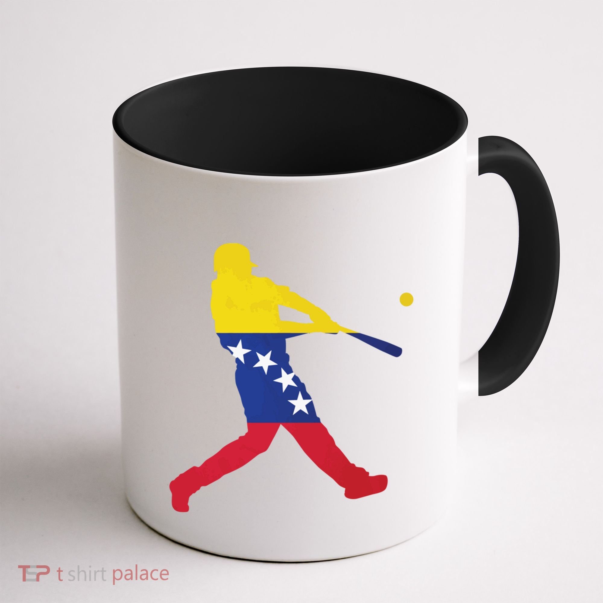 Venezuela Flag Baseball Player Meaningful Gift Coffee Mug