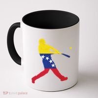 Venezuela Flag Baseball Player Meaningful Gift Coffee Mug thumb 0