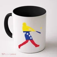 Venezuela Flag Baseball Player Meaningful Gift Coffee Mug thumb 0