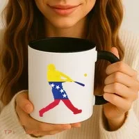 Venezuela Flag Baseball Player Meaningful Gift Coffee Mug thumb 3