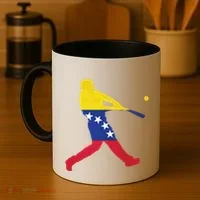 Venezuela Flag Baseball Player Meaningful Gift Coffee Mug thumb 4
