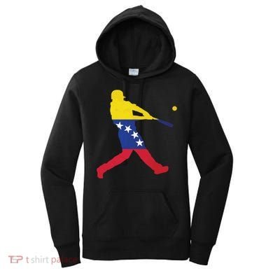 Venezuela Flag Baseball Player Meaningful Gift Women's Hoodie