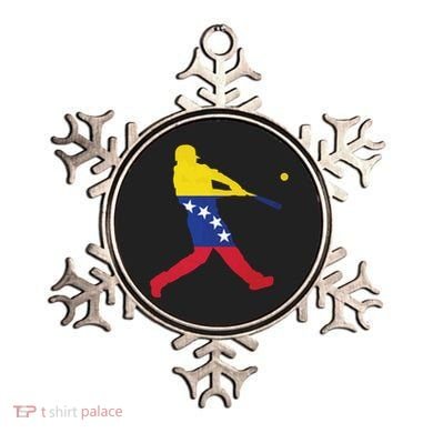 Venezuela Flag Baseball Player Meaningful Gift Ornament