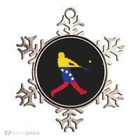 Venezuela Flag Baseball Player Meaningful Gift Ornament thumb 0