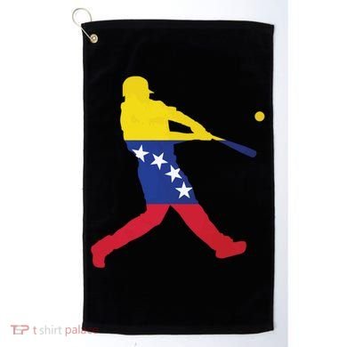 Venezuela Flag Baseball Player Meaningful Gift Golf Towel