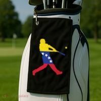 Venezuela Flag Baseball Player Meaningful Gift Golf Towel thumb 2
