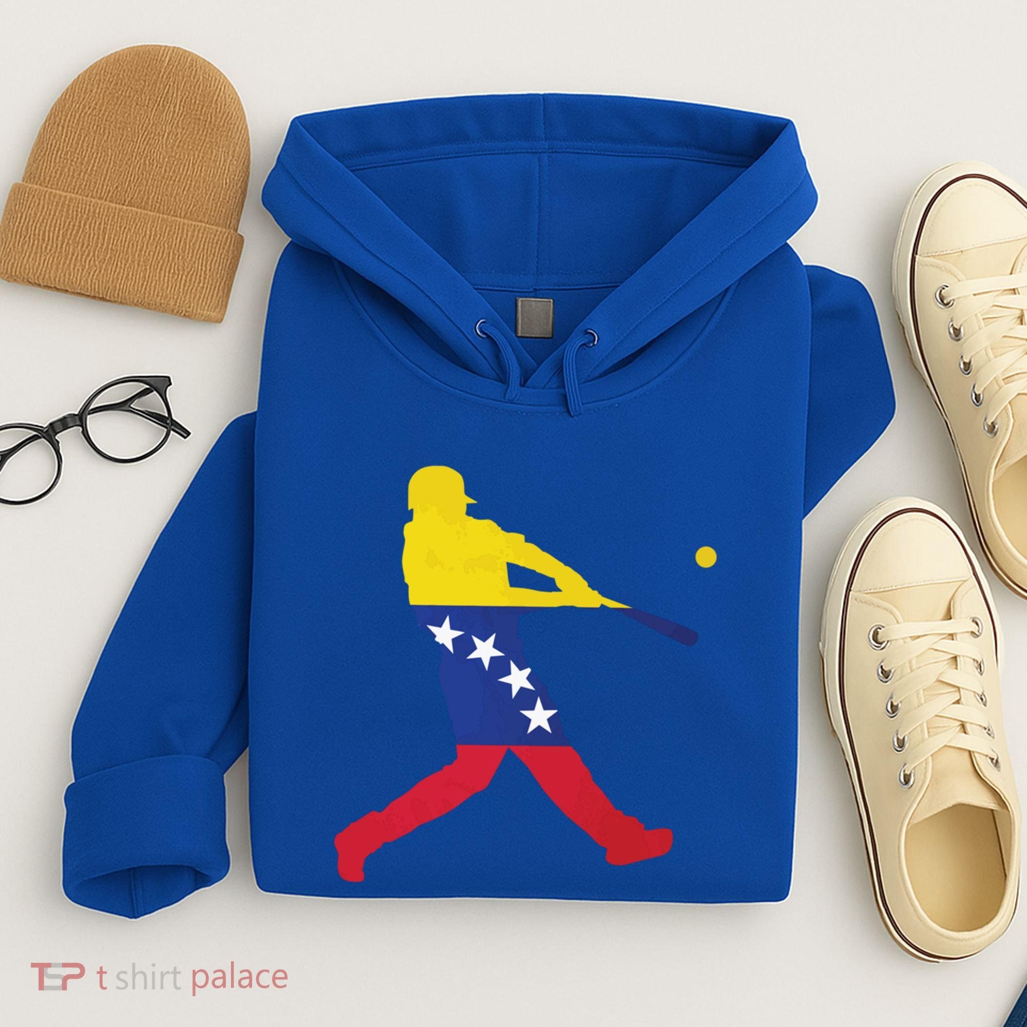 Venezuela Flag Baseball Player Meaningful Gift Hoodie