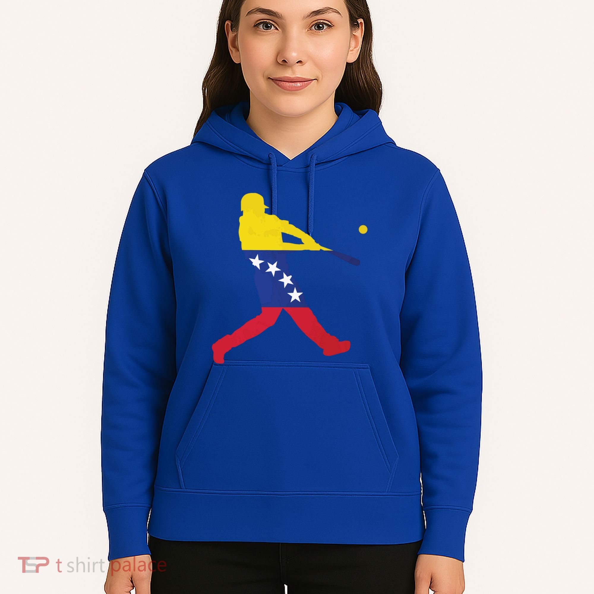 Venezuela Flag Baseball Player Meaningful Gift Hoodie