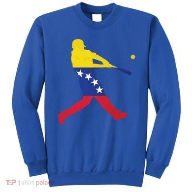 Venezuela Flag Baseball Player Meaningful Gift Sweatshirt