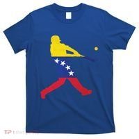 Venezuela Flag Baseball Player Meaningful Gift T-Shirt thumb 0