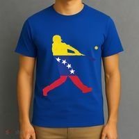 Venezuela Flag Baseball Player Meaningful Gift T-Shirt thumb 3