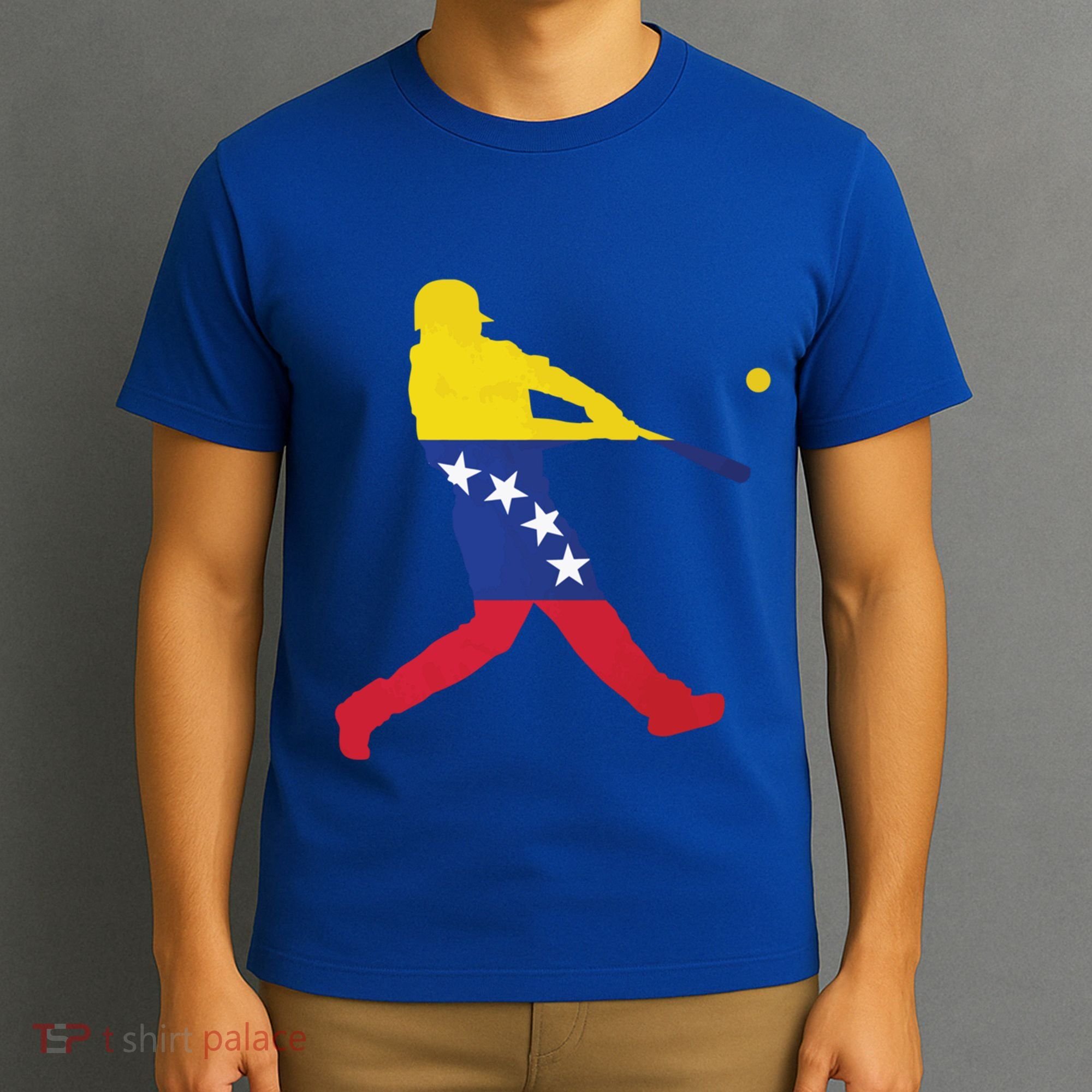 Venezuela Flag Baseball Player Meaningful Gift T-Shirt