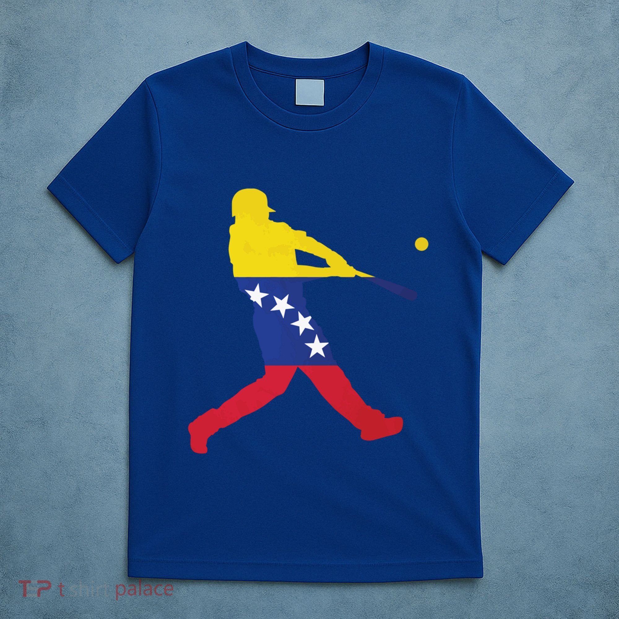Venezuela Flag Baseball Player Meaningful Gift T-Shirt