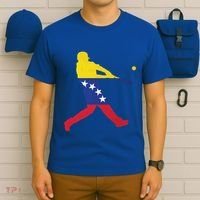 Venezuela Flag Baseball Player Meaningful Gift T-Shirt thumb 6