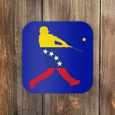 Venezuela Flag Baseball Player Meaningful Gift Coaster