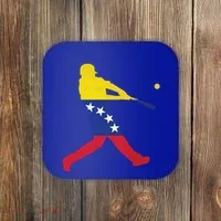 Venezuela Flag Baseball Player Meaningful Gift Coaster thumb 0