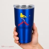 Venezuela Flag Baseball Player Meaningful Gift Tumbler thumb 2