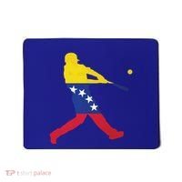 Venezuela Flag Baseball Player Meaningful Gift Mousepad thumb 0