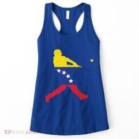 Venezuela Flag Baseball Player Meaningful Gift Women's Tank Top thumb 0