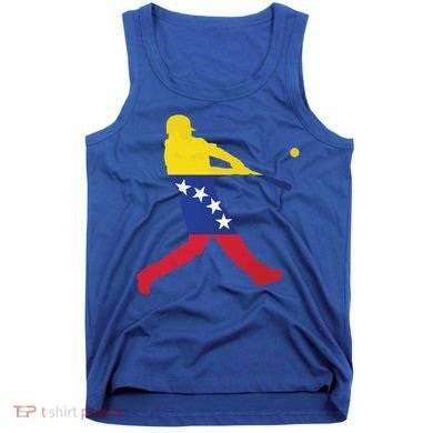 Venezuela Flag Baseball Player Meaningful Gift Tank Top
