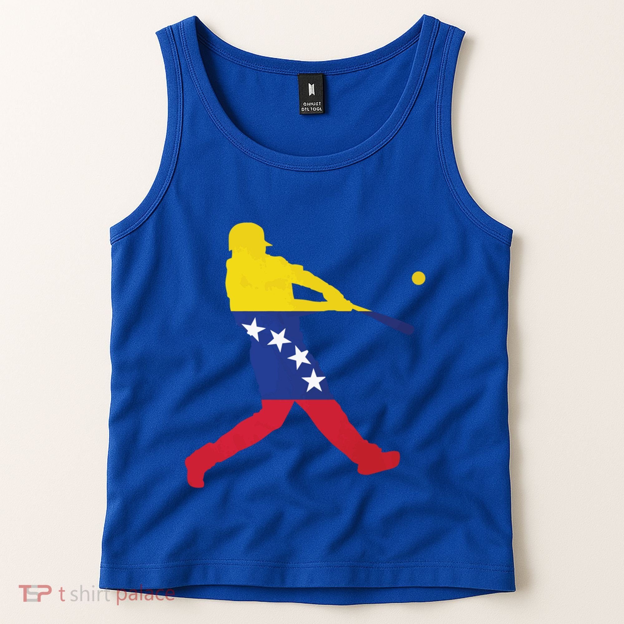 Venezuela Flag Baseball Player Meaningful Gift Tank Top