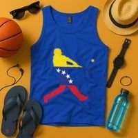 Venezuela Flag Baseball Player Meaningful Gift Tank Top thumb 4