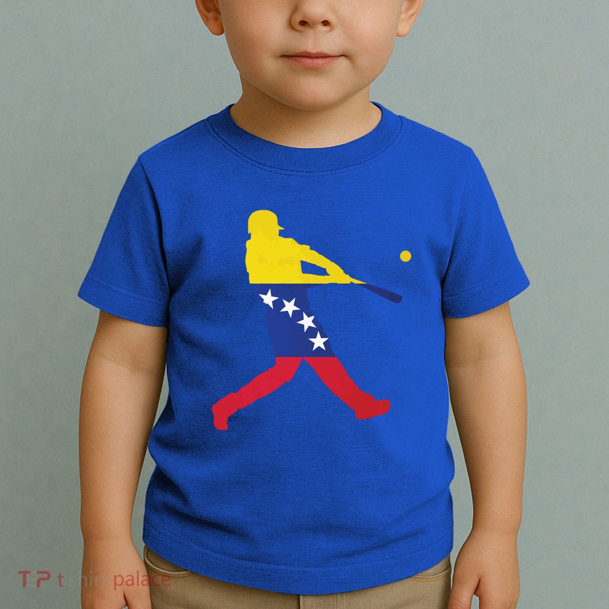 Venezuela Flag Baseball Player Meaningful Gift Toddler T-Shirt
