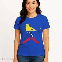Venezuela Flag Baseball Player Meaningful Gift Women's T-Shirt thumb 4