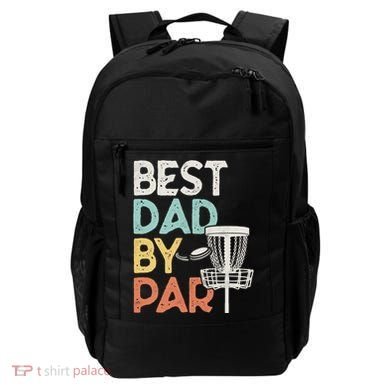Vintage Funny Best Dad By Par Disk Golf Dad Funny Gift Backpack