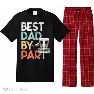 Vintage Funny Best Dad By Par Disk Golf Dad Funny Gift Pajama Set