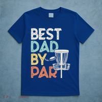 Vintage Funny Best Dad By Par Disk Golf Dad Funny Gift T-Shirt thumb 5