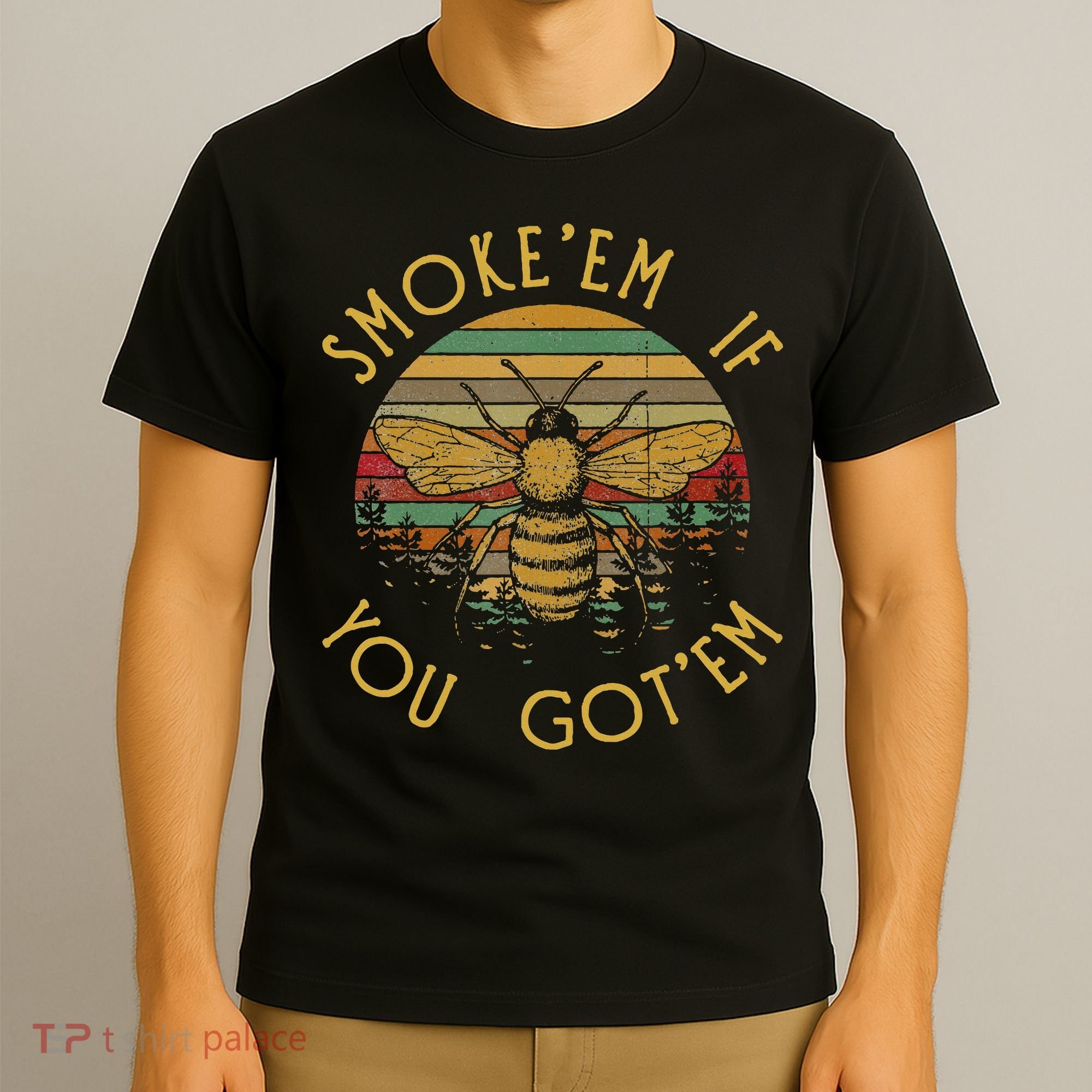 Vintage Funny Beekeeping Bee Gifts Smoke Them Bees T-Shirt