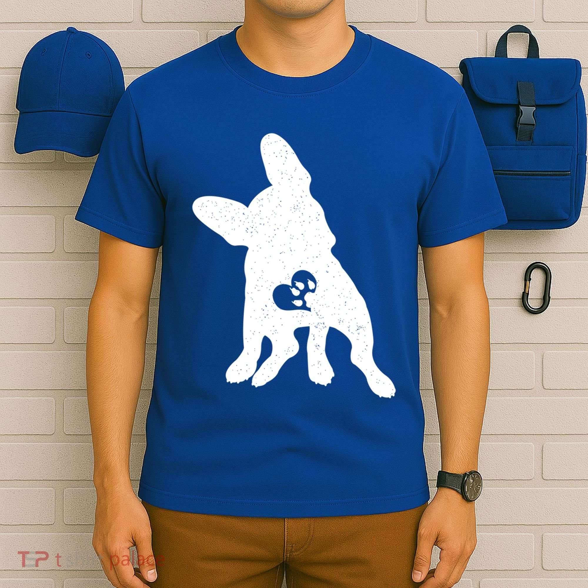 Vintage French Bulldog Dog Valentine's Day Meaningful Gift T-Shirt