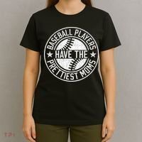 Vintage Funny Baseball Players Have The Prettiest Moms T-Shirt thumb 4