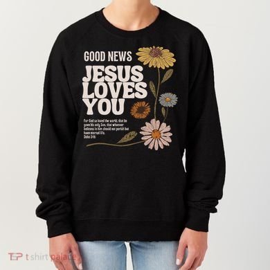 Vintage Faith Based John 3 16 Women's Sweatshirt