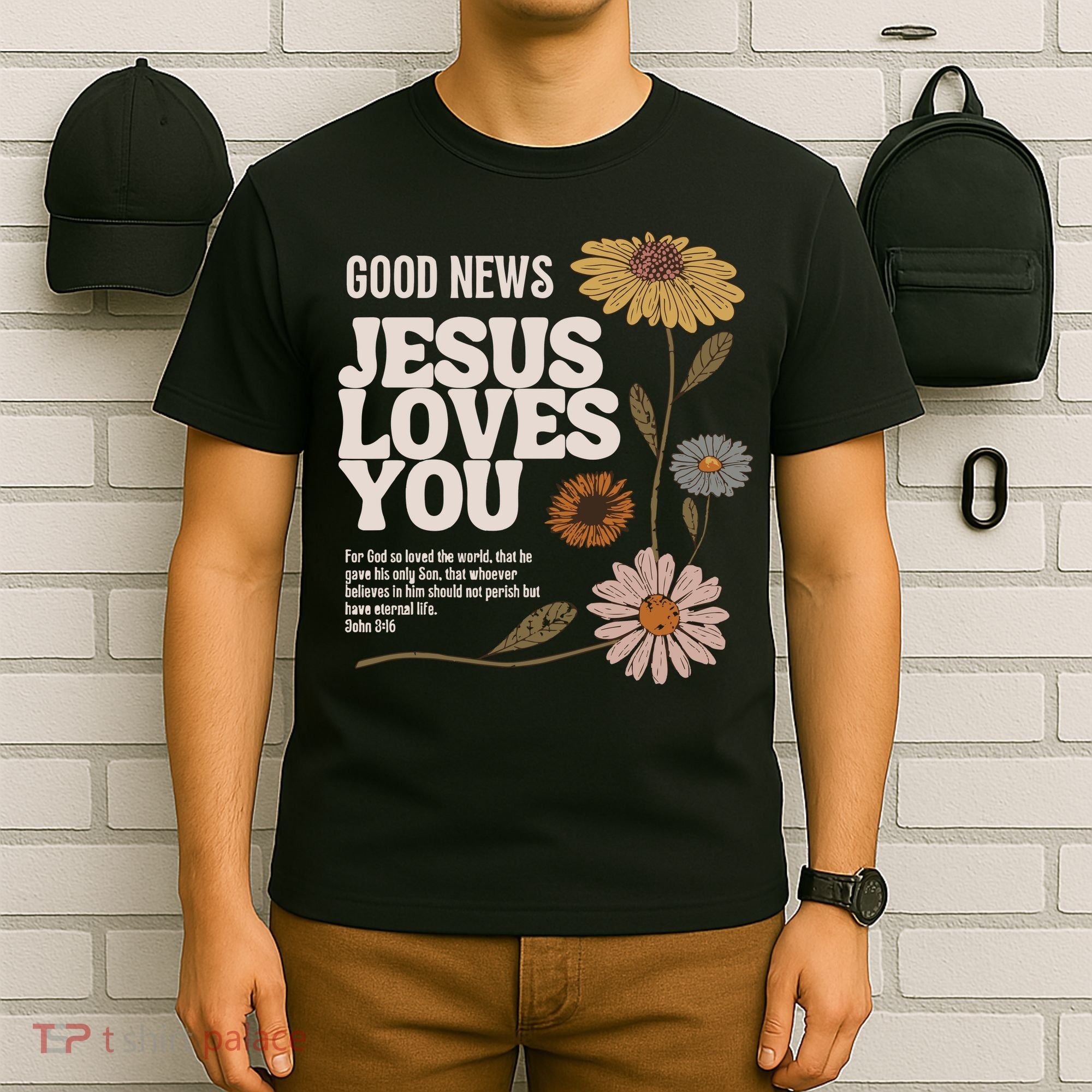 Vintage Faith Based John 3 16 T-Shirt