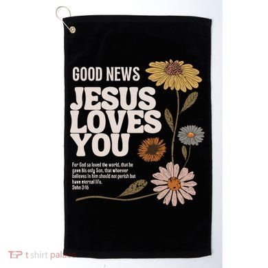 Vintage Faith Based John 3 16 Golf Towel