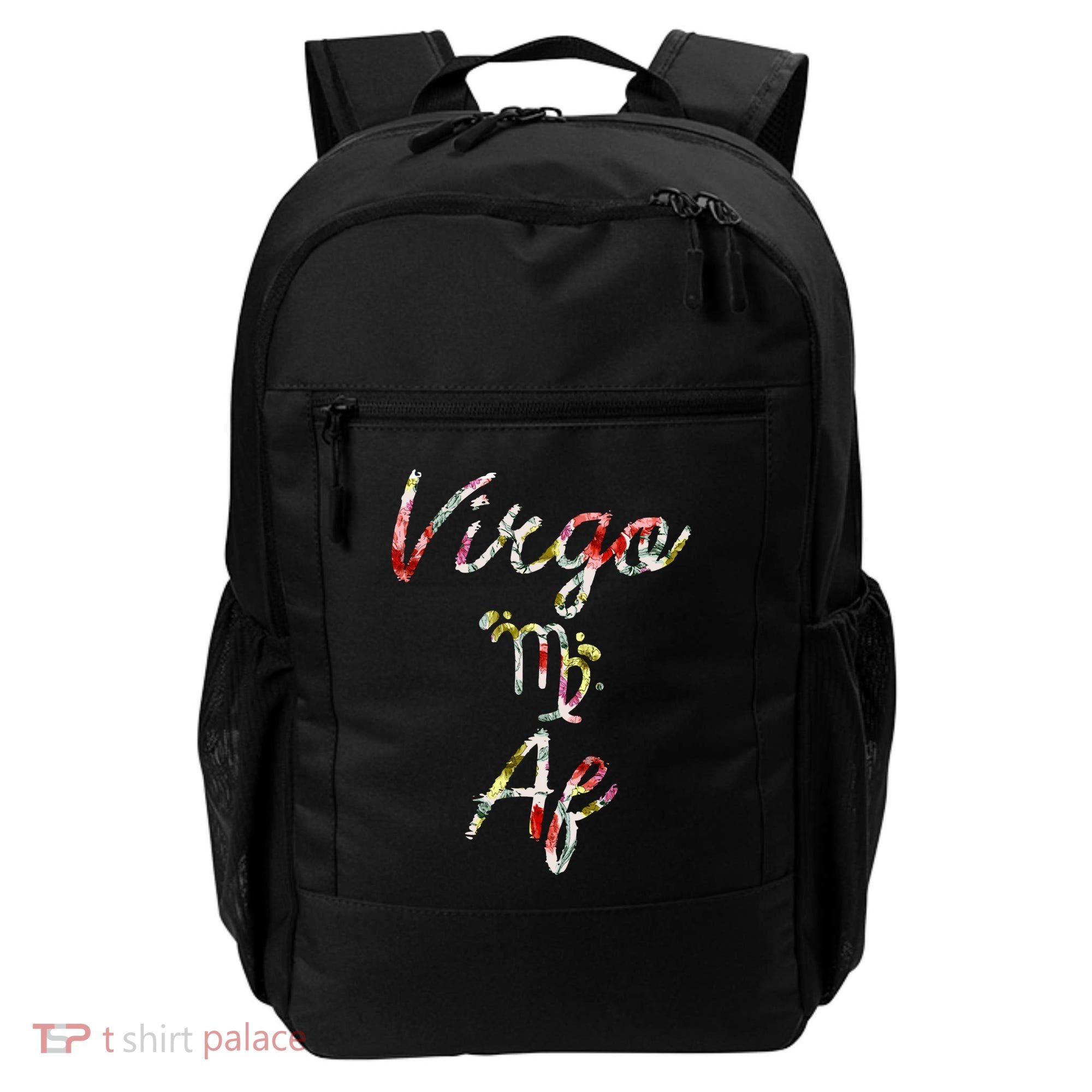 Virgo Floral Born In August September Birthday Gift Virgo Gift Backpack