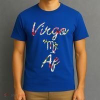 Virgo Floral Born In August September Birthday Gift Virgo Gift T-Shirt thumb 3