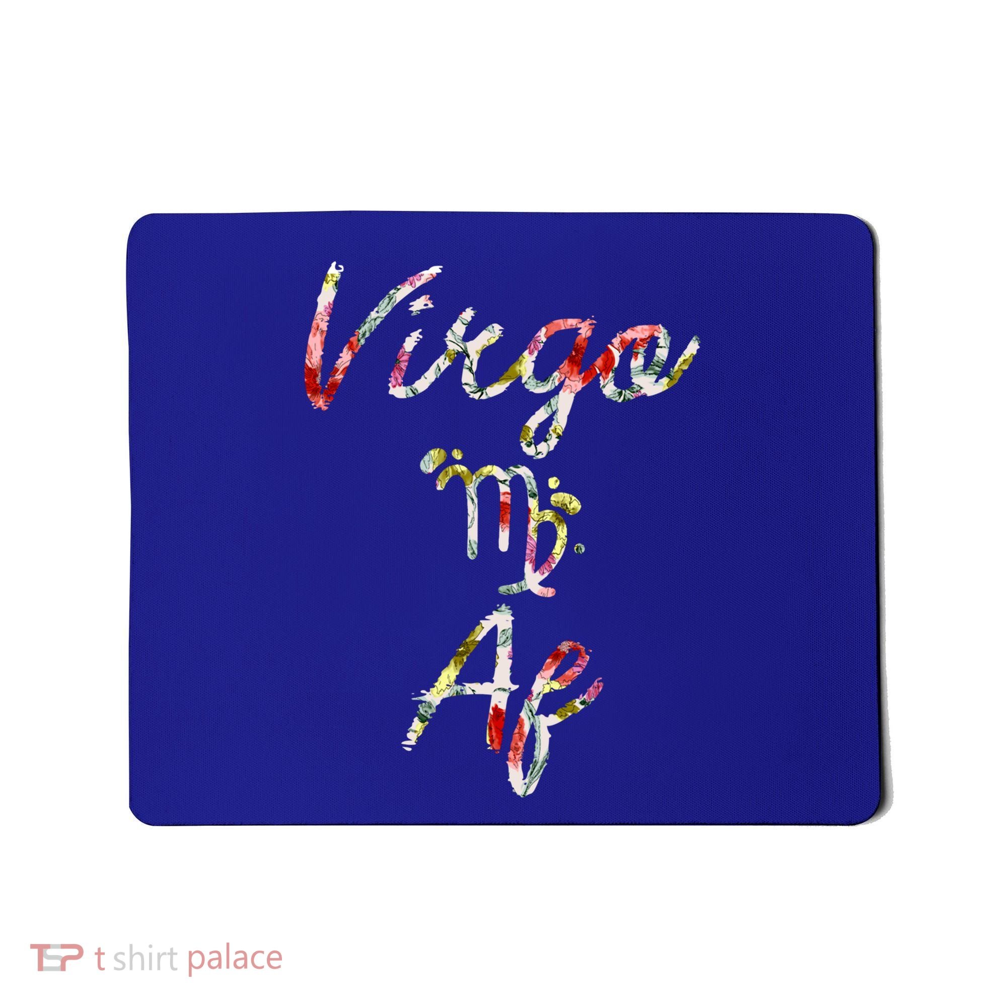 Virgo Floral Born In August September Birthday Gift Virgo Gift Mousepad